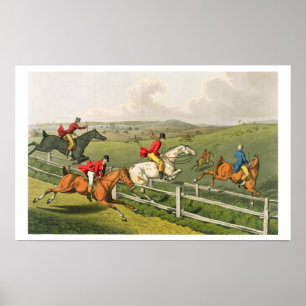Fox-Jagd, aquatinted von I. Clark, Kneipe. durch Poster