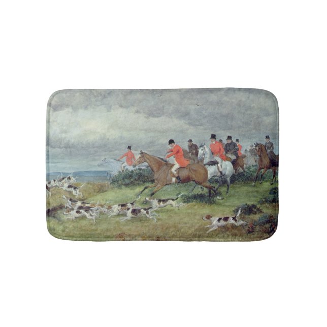 Fox-Jagd in Surrey, 19. Jahrhundert Badematte (Vorderseite)