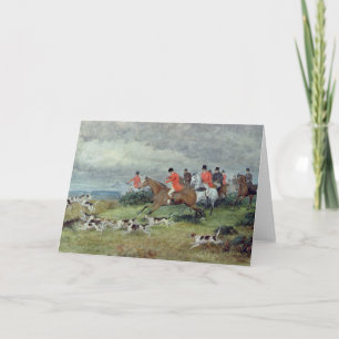 Fox-Jagd in Surrey, 19. Jahrhundert Karte