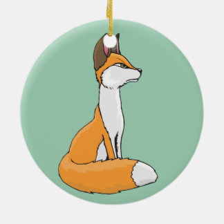 Fox Keramik Ornament