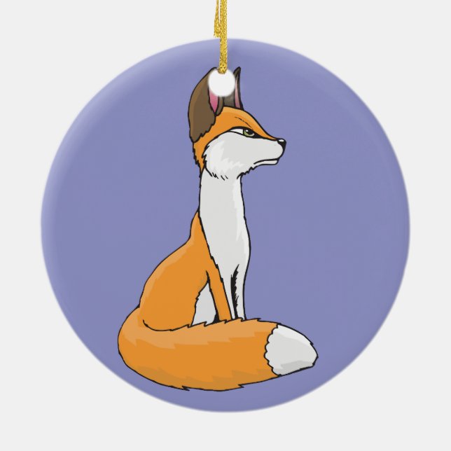 Fox Keramik Ornament (Hinten)