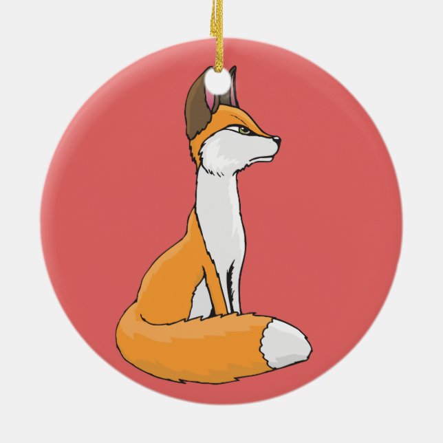 Fox Keramik Ornament (Hinten)