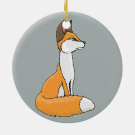Fox Keramik Ornament