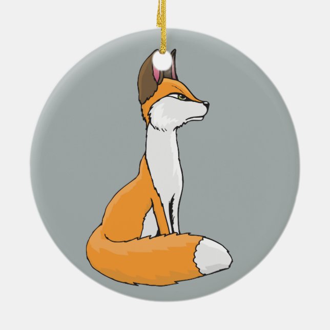 Fox Keramik Ornament (Hinten)