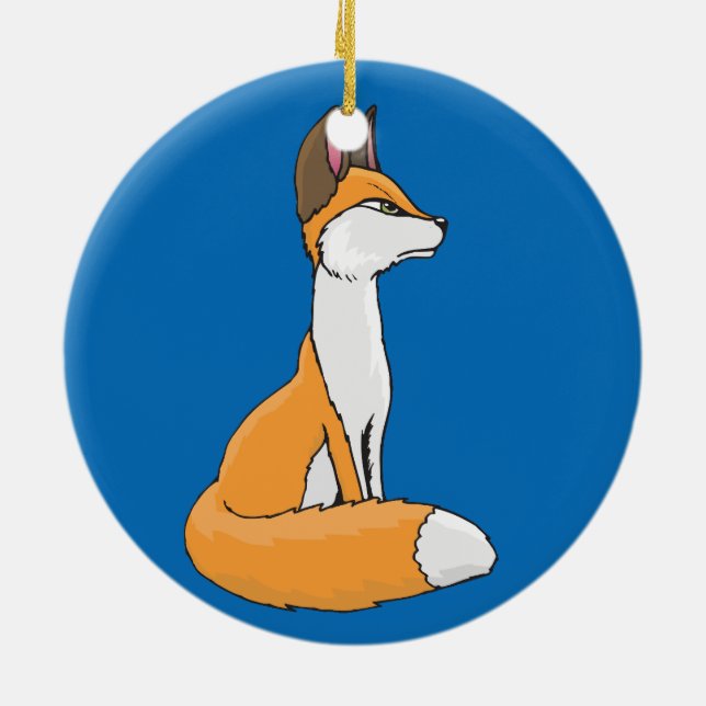Fox Keramik Ornament (Hinten)