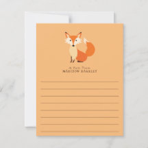 Fox Kid's Niedliche Flachstandskarte