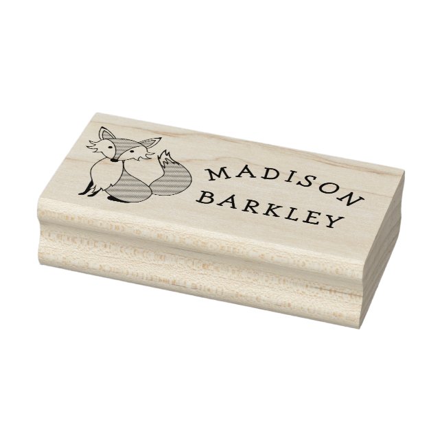 Fox Kid's Niedlicher Name für Waldtiere Gummistempel (Stempel)