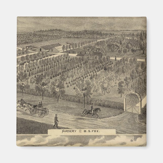 Fox-Kinderzimmer, res, Obstgarten Magnet (Vorne)