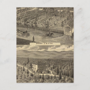 Fox-Kinderzimmer, res, Obstgarten Postkarte