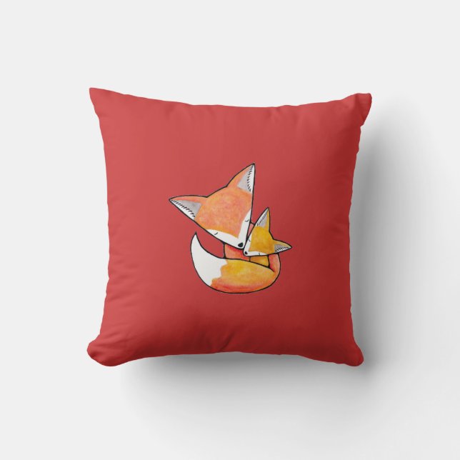 Fox-Kissen-WaldMama-Babyfox-Kissen Kissen (Vorderseite)