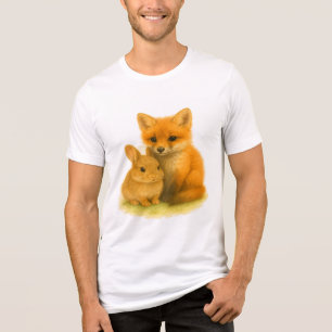 Fox Kit & Bunny Buddies Tri-Blend Shirt