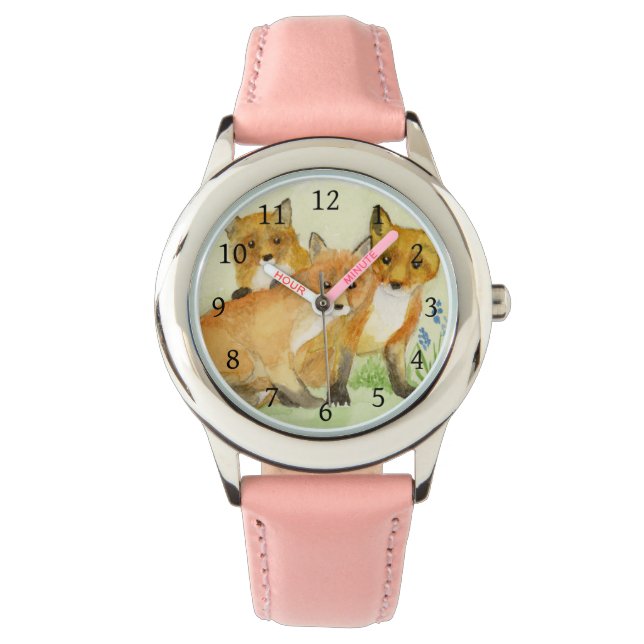 Fox Kits Armbanduhr (Vorderseite)