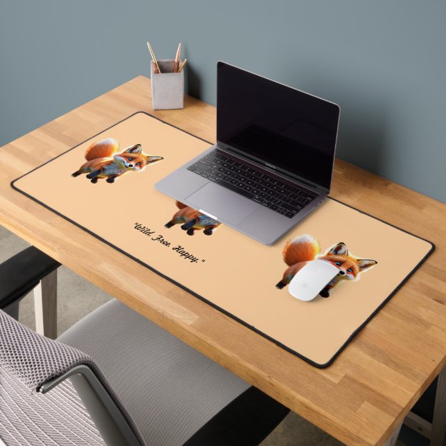 "Fox Kit's Schwanz Chase" Schreibtischunterlage (Büro 2)