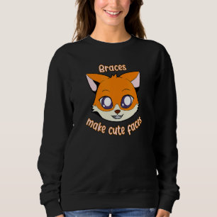 Fox-Klammern sind Niedlich Sweatshirt
