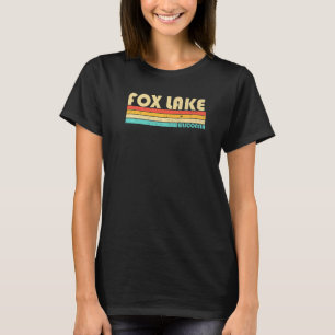 Fox Lake Wisconsin Angeln Camping Sommer T-Shirt