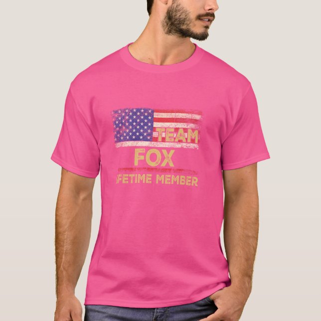 Fox Last Name Shirt Team Fox Lifetime Member (Vorderseite)