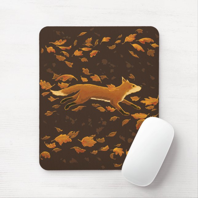 Fox läuft durch den Fall Mousepad (Mit Mouse)