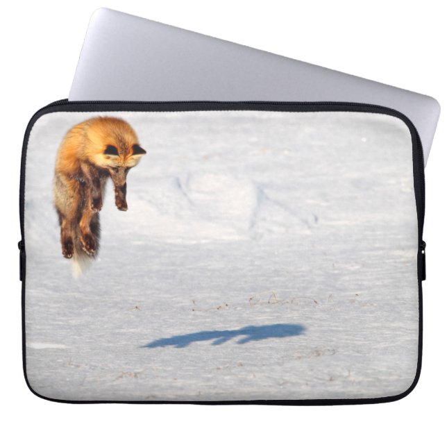 Fox Leap | Yukon, Kanada Laptopschutzhülle (Vorderseite)