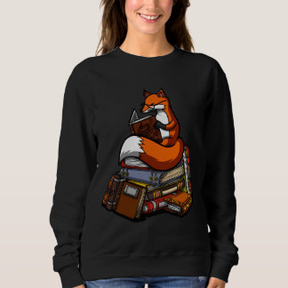 Fox liest ein Buch Sweatshirt
