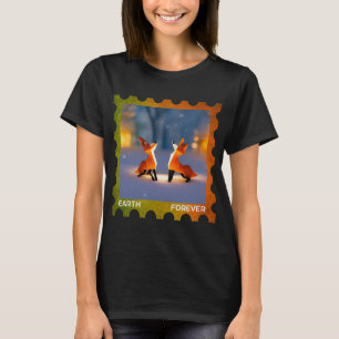 Fox Lover EARTH FOREVER Environmental Protection S T-Shirt
