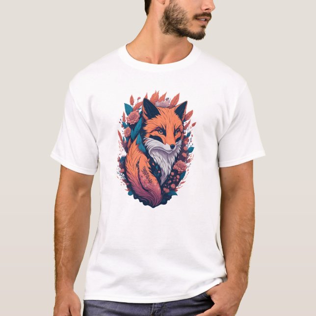 Fox Lovers Gift - Fox Artwork T-Shirt (Vorderseite)