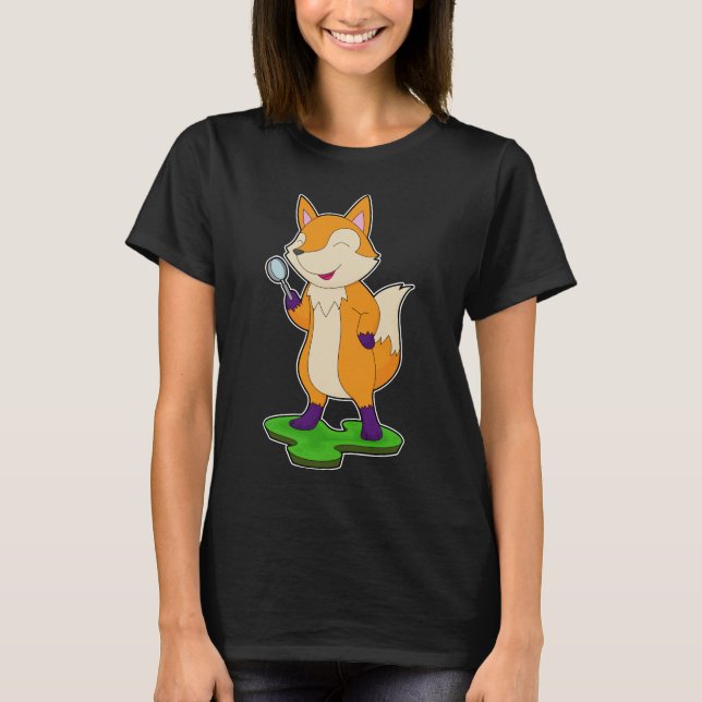 Fox Magnifying Glas T-Shirt (Vorderseite)