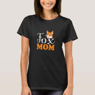 Fox Mama Mama Niedlich Fox Animal Women Zip T-Shirt