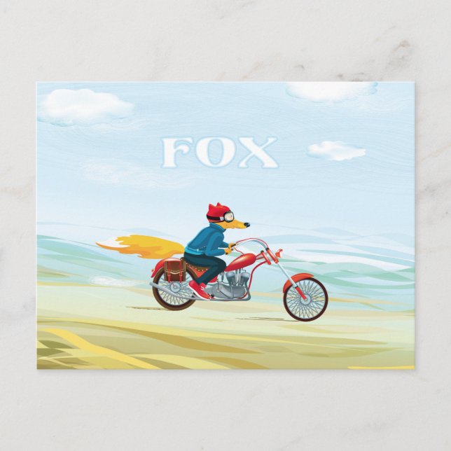 Fox-Man-Postkarte Postkarte (Vorderseite)
