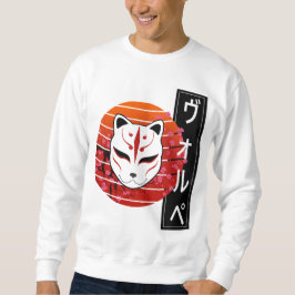fox mask design sweatshirt