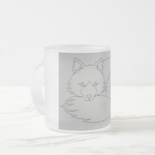 Fox Mattierte Tasse (Vorderseite Links)