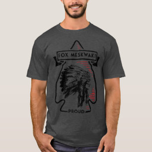 Fox Meskwaki Native Amerikanische Ureinwohner Vint T-Shirt