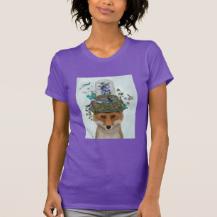Fox mit Butterfly Bell Jar T-Shirt