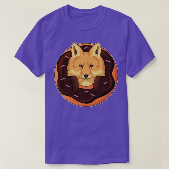Fox mit Donut T-Shirt (Design vorne)