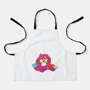 Fox mit Kissen und Decken Schürze