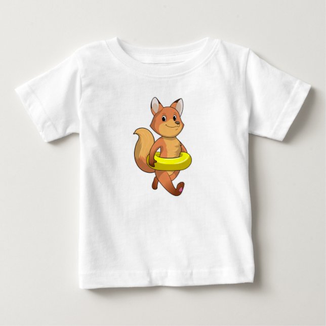 Fox mit Lifebuoy Baby T-shirt (Vorderseite)
