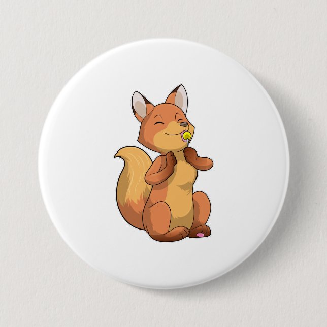 Fox mit Lollipop Button (Vorderseite)