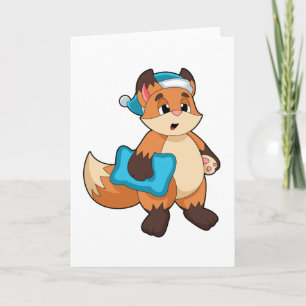 Fox mit Nightcap Karte