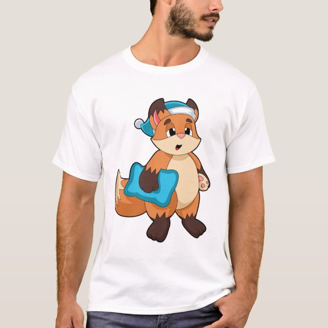 Fox mit Nightcap T-Shirt (Vorderseite)