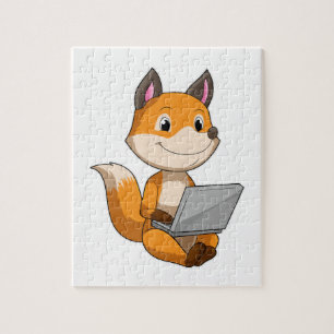 Fox mit Notebook