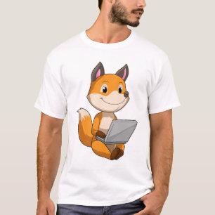 Fox mit Notebook T-Shirt