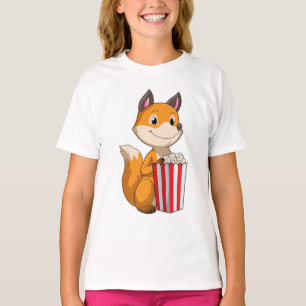 Fox mit Popcorn T-Shirt