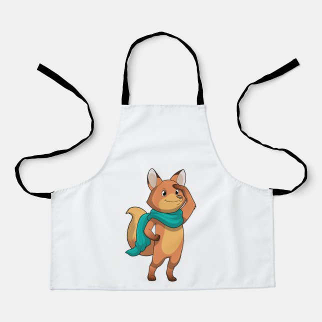 Fox mit Scarf Schürze (Vorderseite)
