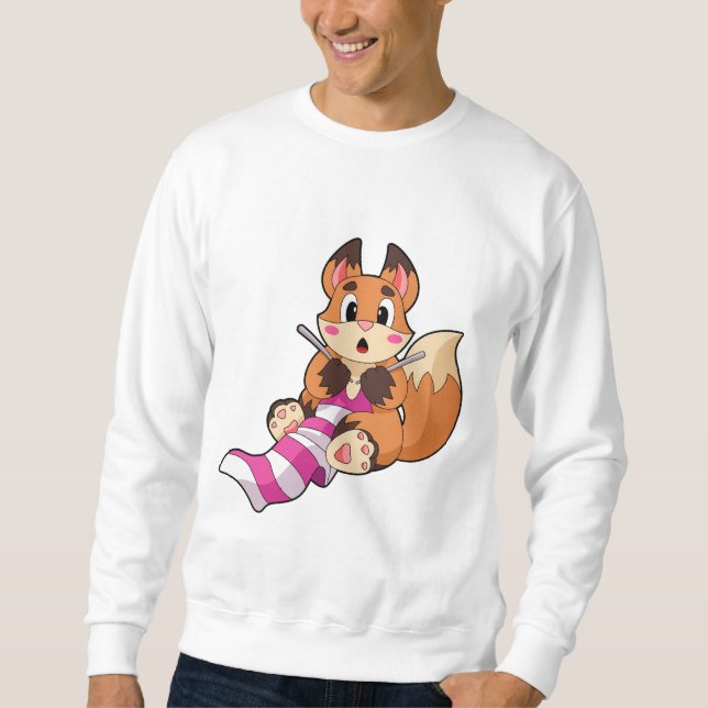 Fox mit Scarf Sweatshirt (Vorderseite)