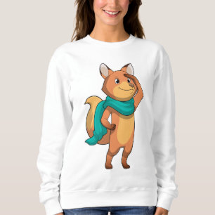 Fox mit Scarf Sweatshirt