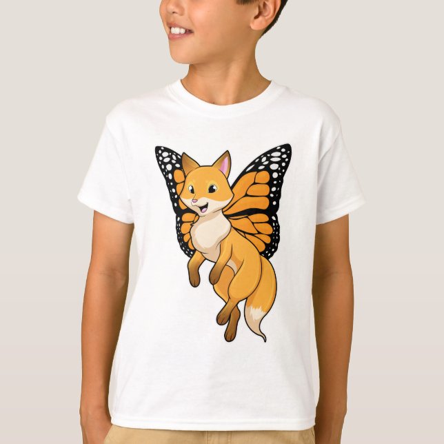 Fox mit Wing T-Shirt (Vorderseite)