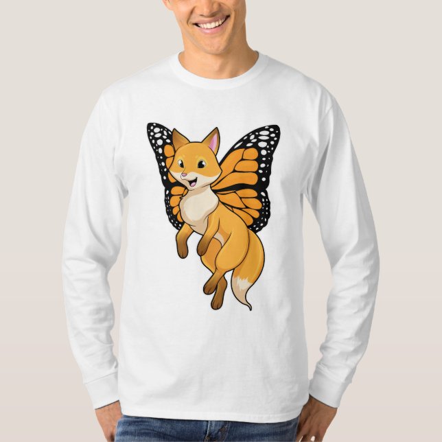 Fox mit Wing T-Shirt (Vorderseite)