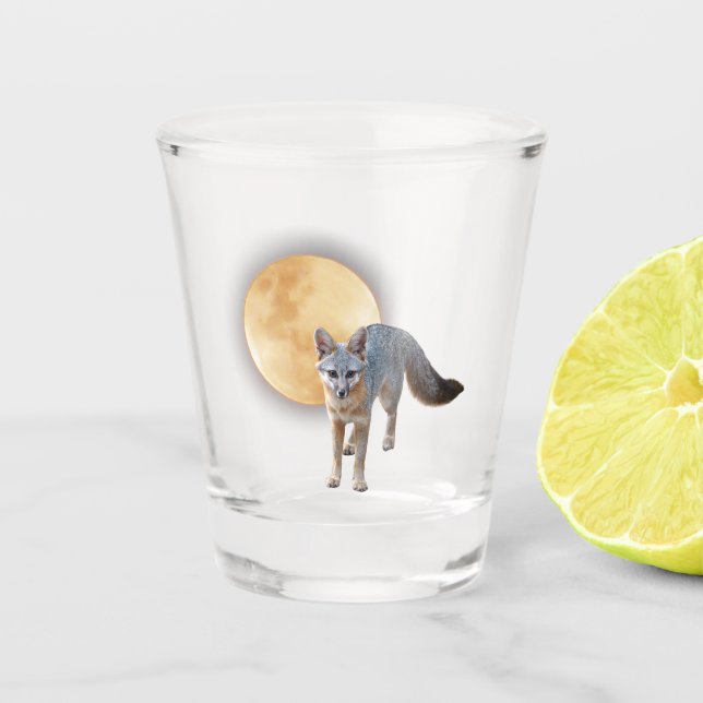 Fox Moon Shot Glass Schnapsglas (Vorderseite)