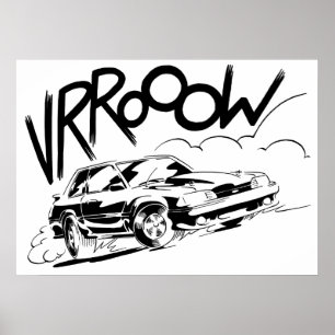 Fox Mustang Poster
