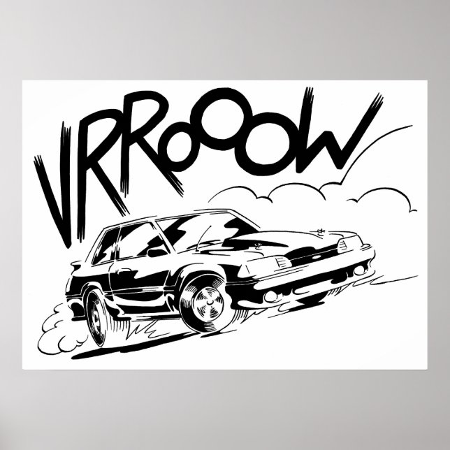 Fox Mustang Poster (Vorne)