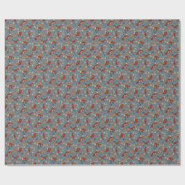 Fox Mustertrennpapier in weichen Herbstfarben Geschenkpapier